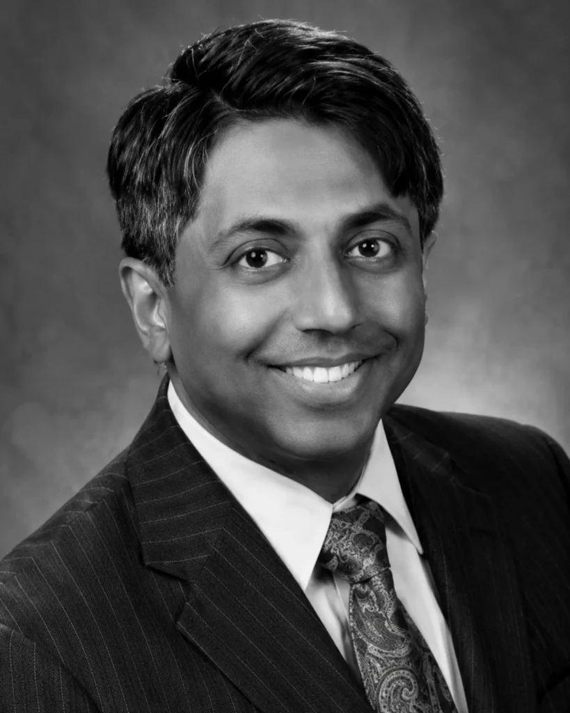Portrait of Ashwini D. Sharan, CNS President in 2018, Houston.